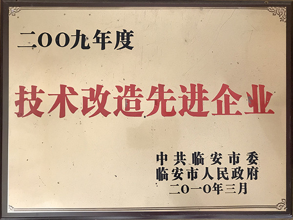 2009年度技術改造先進企業
